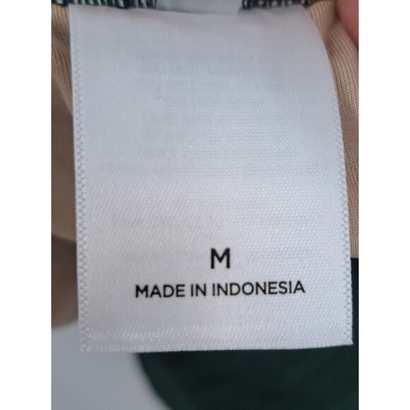 NWT Shade And Shore Women's Green Ribbed Extra Cheeky One Piece Size M - Picture 3 of 5